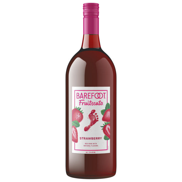 Barefoot Strawberry Fruitscato California Sweet Red Wine 1.5 L