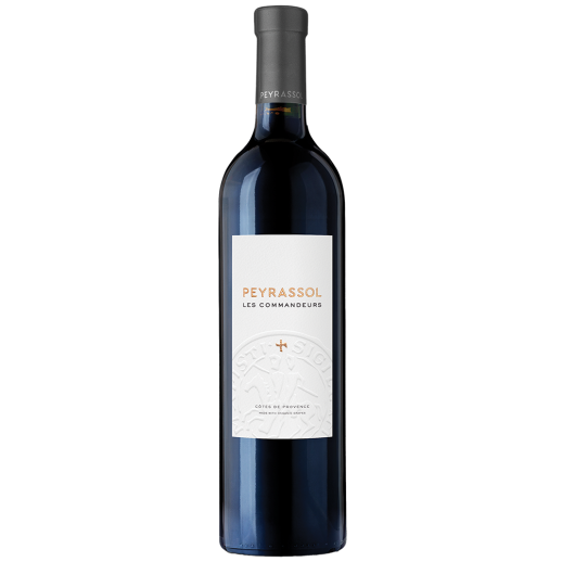 Peyrassol Red Cuvee Commandeurs 2022 750 ML Provence red wine bottle with red berries and spice notes