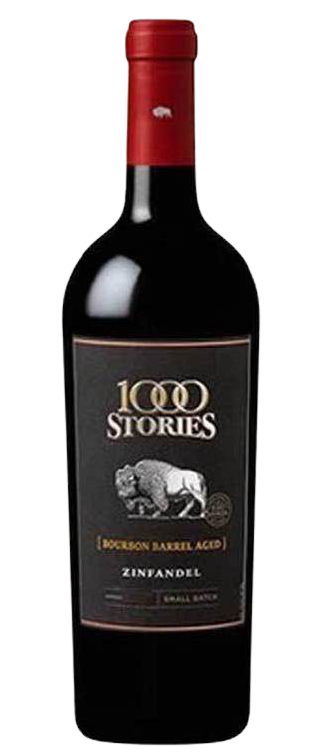 1000 Stories Zinfandel Bourbon Ba1000 Stories Zinfandel Bourbon Barrel Aged 750 ML bottle bold red wine aged in bourbon barrelsrrel Aged 750 ML