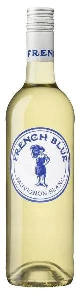 Bottle of French Blue Sauvignon Blanc Bordeaux 2024 white wine with citrus and herbal notes