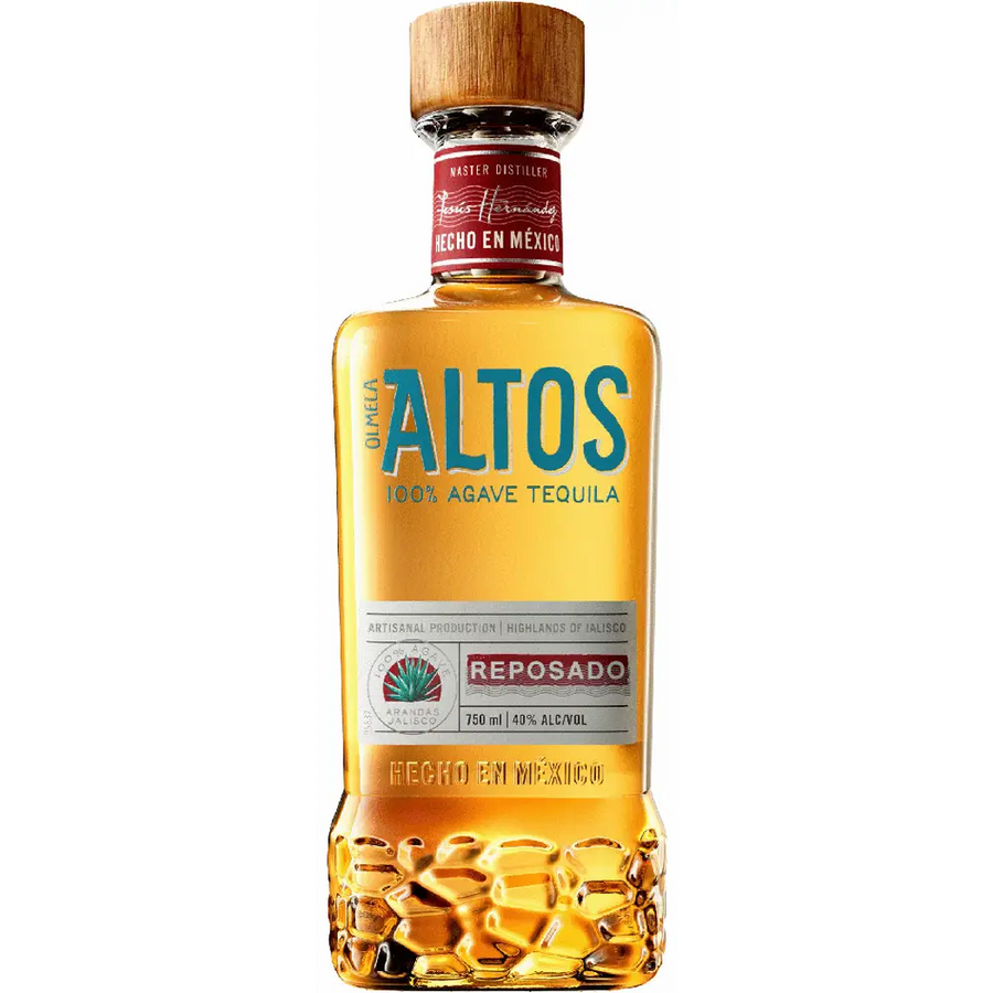 Bottle of Olmeca Altos Tequila Reposado 80 750ml with caramel and vanilla notes