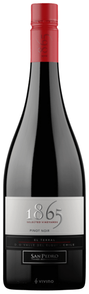 1865 Pinot Noir Selected Vineyard Elqui Valley 2019 wine bottle.