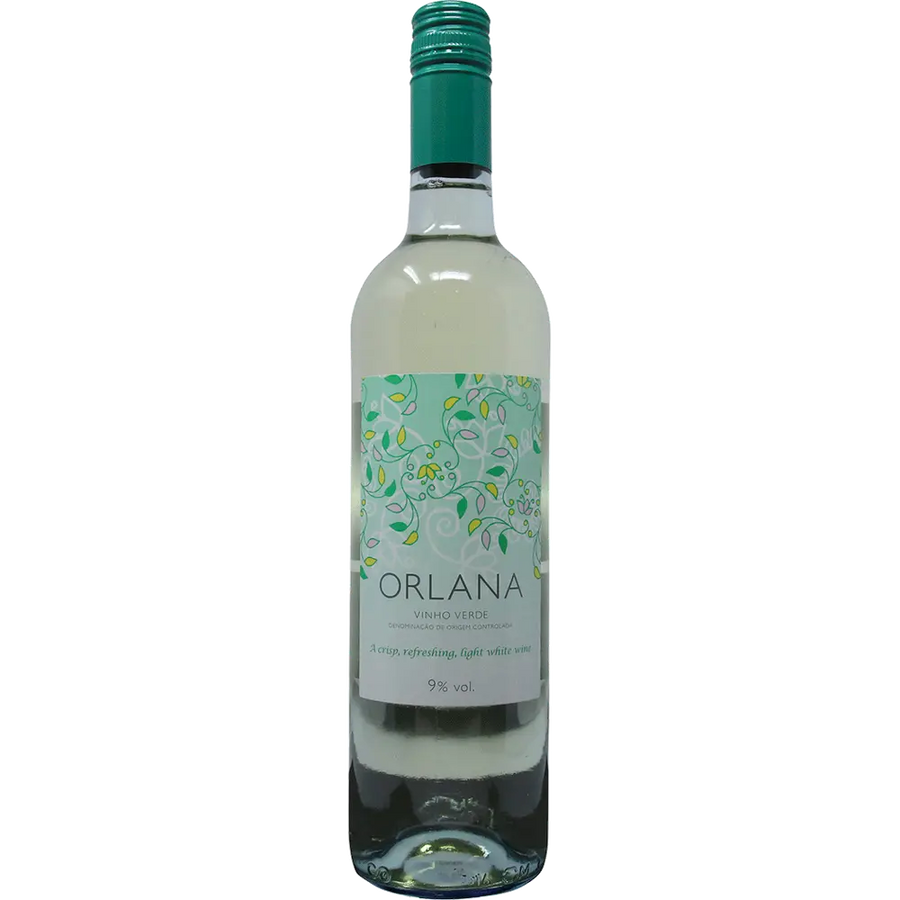 Bottle of Orlana Vinho Verde White Blend 750 ML Portuguese wine with fresh citrus and floral notes