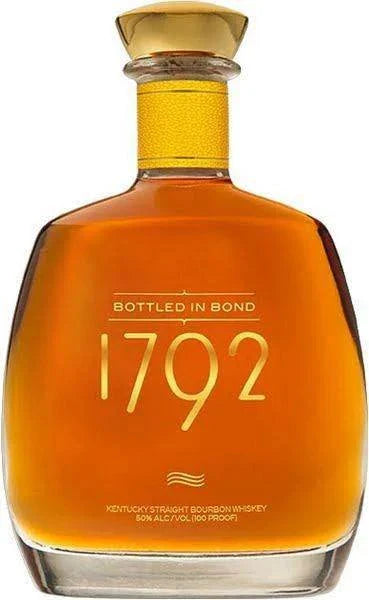 1792 Straight Bourbon Bottled In Bond 100 proof 750ml bottle with rich caramel vanilla oak flavors