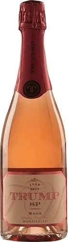 Bottle of Trump Sp Brut Rose Monticello 2018 sparkling rosé wine with elegant vintage design