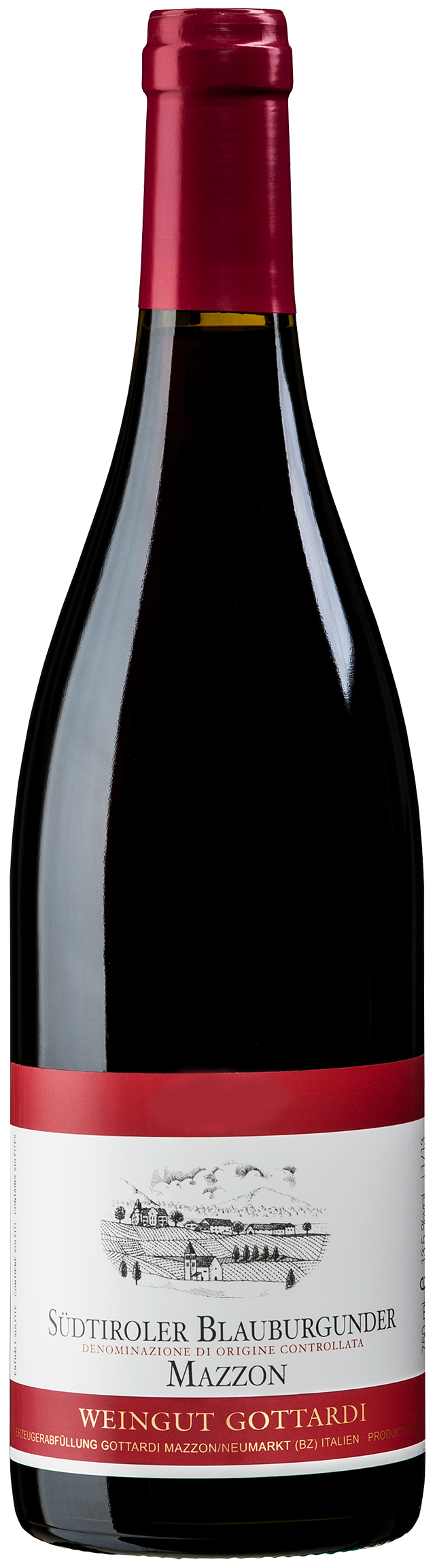 Weingut Gottardi Sudtiroler Blauburgunder Mazzon 2018 750 ML
