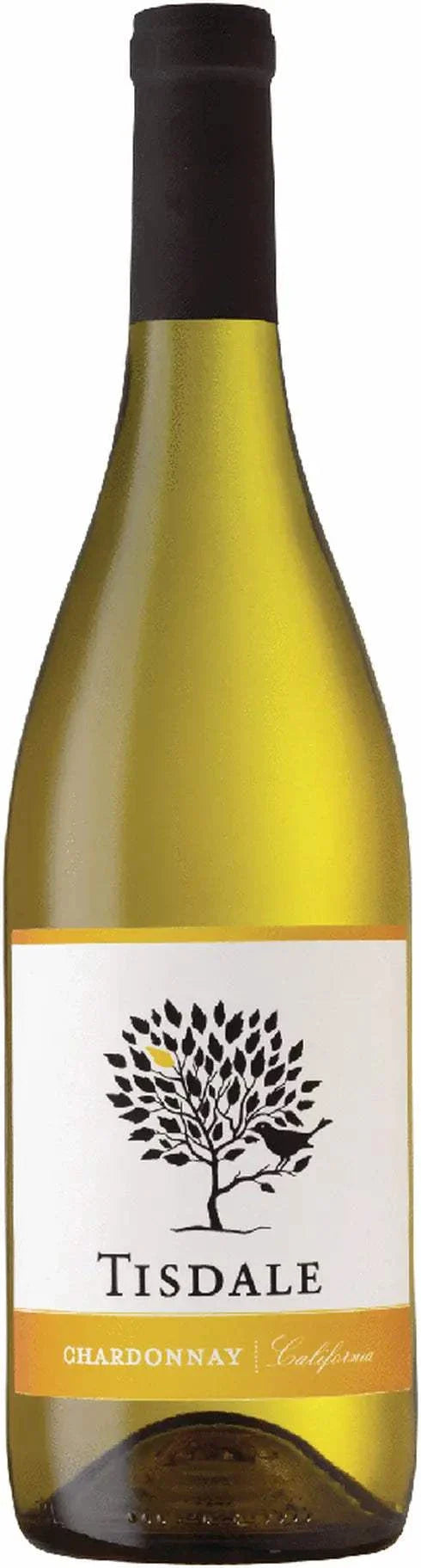Tisdale Wines Chardonnay 750 ML bottle showcasing smooth, fruit-driven California white wine
