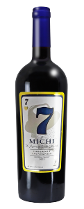 7 Y Michi Cabernet Sauvignon 750 ML bottle with blue cap and prominent label.
