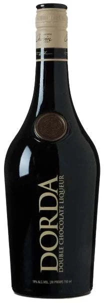 Bottle of Dorda Double Chocolate Liqueur 750 ML with rich dark chocolate and vodka blend