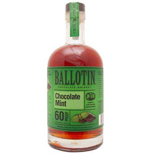Bottle of Ballotin Chocolate Mint Whiskey 750 ML