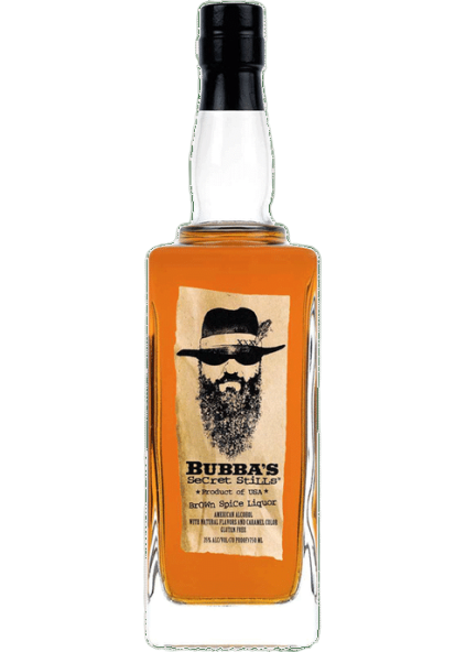 Bottle of Bubba's Secret Stills Brown Spice Liqueur 750 ML