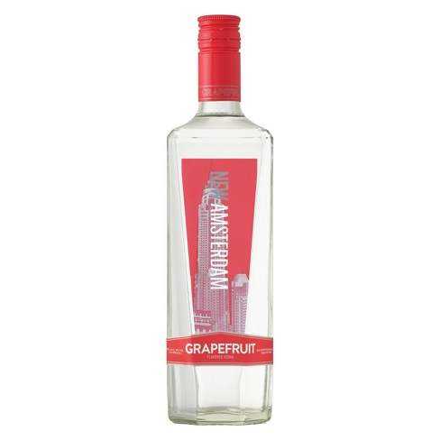 New Amsterdam Grapefruit Flavored Vodka 750ML bottle with red label.