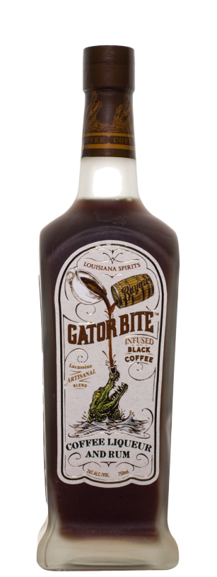 Louisiana Spirits Gator Bite Coffee Liqueur and Rum 52 Proof 750 ML - Bold Coffee & Rum Liqueur