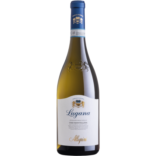 Allegrini Lugana 750 ML Italian white wine bottle with elegant label and blue cap
