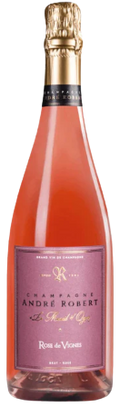Andre Robert Champagne Extra Brut Rose De Vignes Premier Cru 750 ML
