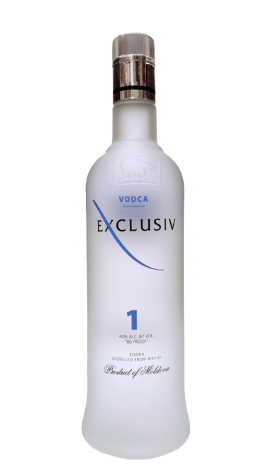 Exclusiv Vodka Vodka No 1 1.75 L premium Moldovan vodka bottle with clear, smooth finish