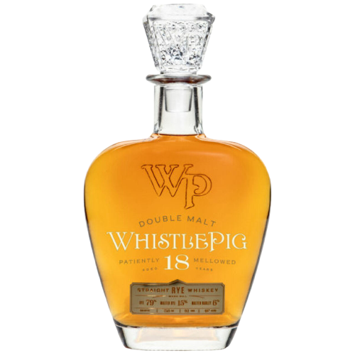 WhistlePig 18 Year Old Double Malt Straight Rye Whiskey bottle 750 ML