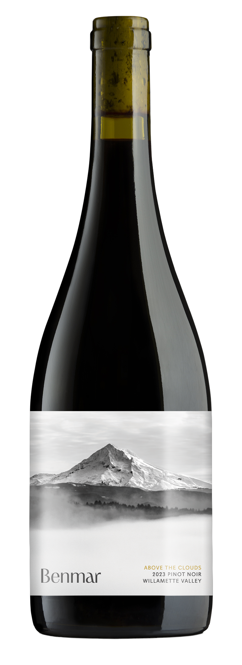 Benmar Above the Clouds Pinot Noir 750 ML bottle with elegant red wine and berry flavors