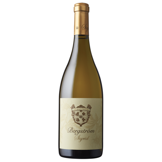 Bottle of Bergstrom Chardonnay Sigrid 2021 premium Oregon white wine 750ml