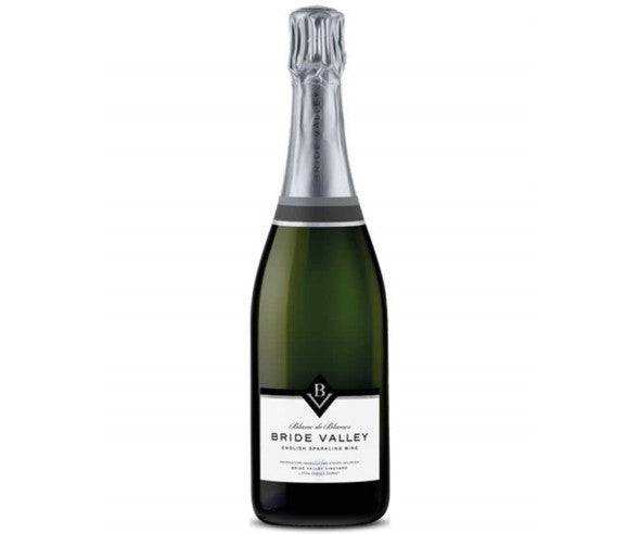 Bride Valley Vineyard Blanc De Blancs 750 ML bottle with silver foil and elegant label.