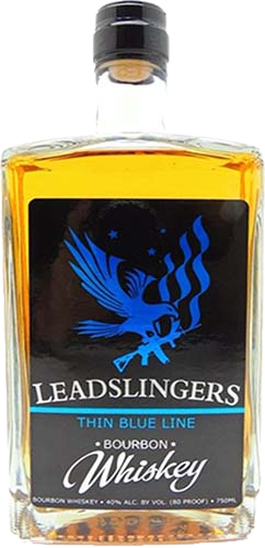 Bourbon Whiskey Leadslingers Thin Blue Line 750 ML - Single Barrel Buy