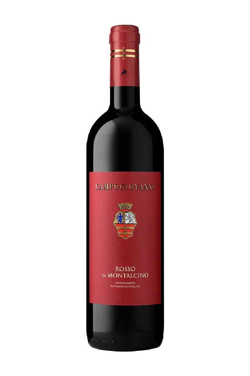 Campogiovanni Rosso Di Montalcino 750ml bottle Italian red wine with rich red fruit and spice aromas