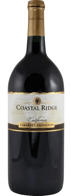 Coastal Ridge Winery Cabernet Sauvignon bottle with berry and herb flavors from California