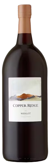 Copper Ridge Merlot 1.5L – Smooth & Velvety California Red Wine