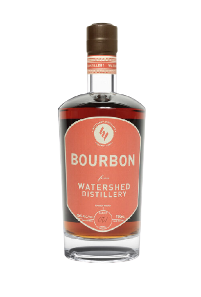 Watershed Bourbon 750 ML bottle with Ohio-made barrels aging details.