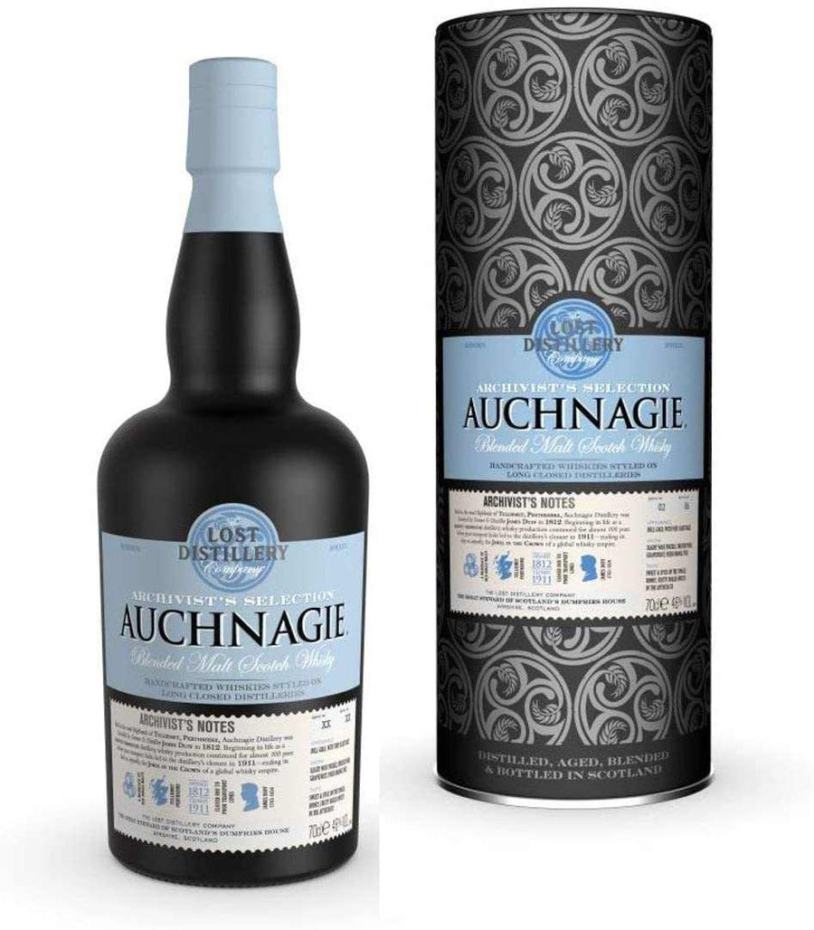 Lost Distllery Auchnagie Archivist Whisky 750 ML bottle premium Scotch style spirit