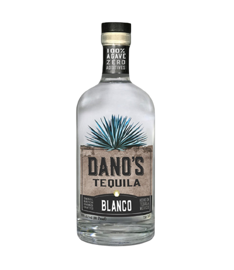 Dano'S Blanco Tequila 750 ML bottle, 100% Agave, ultra-premium quality.