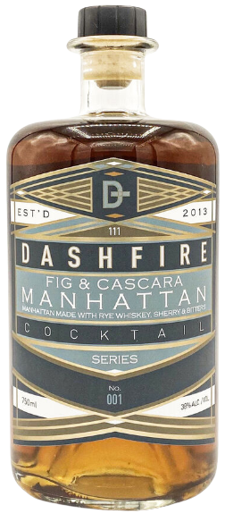 Dashfire Fig and Cascara Manhattan Cocktail 750 ML bottle with premium whiskey and fig notes
