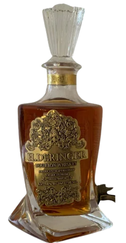 Dehner Small Batch H. Deringer Bourbon Whiskey 750 ML bottle with ornate label.