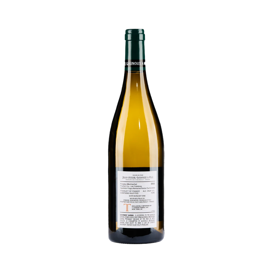 Domaine Jean-Michel Gaunoux Puligny-Montrachet 1er Cru Les Folatieres 2022 750 ML