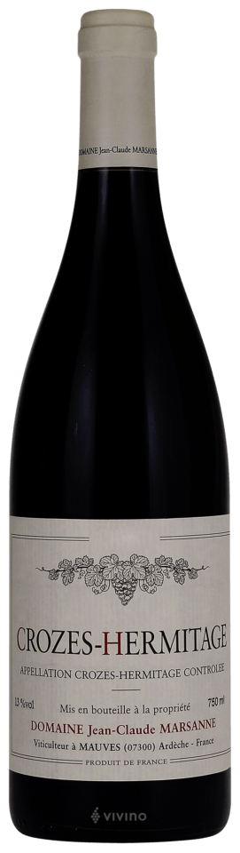 Domaine Jean Claude Marsanne Crozes Hermitage 2022 750 ML