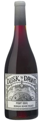 Dusk to Dawn Vineyard Pinot Noir Russian River Valley 750ml bottle, elegant red wine from California.