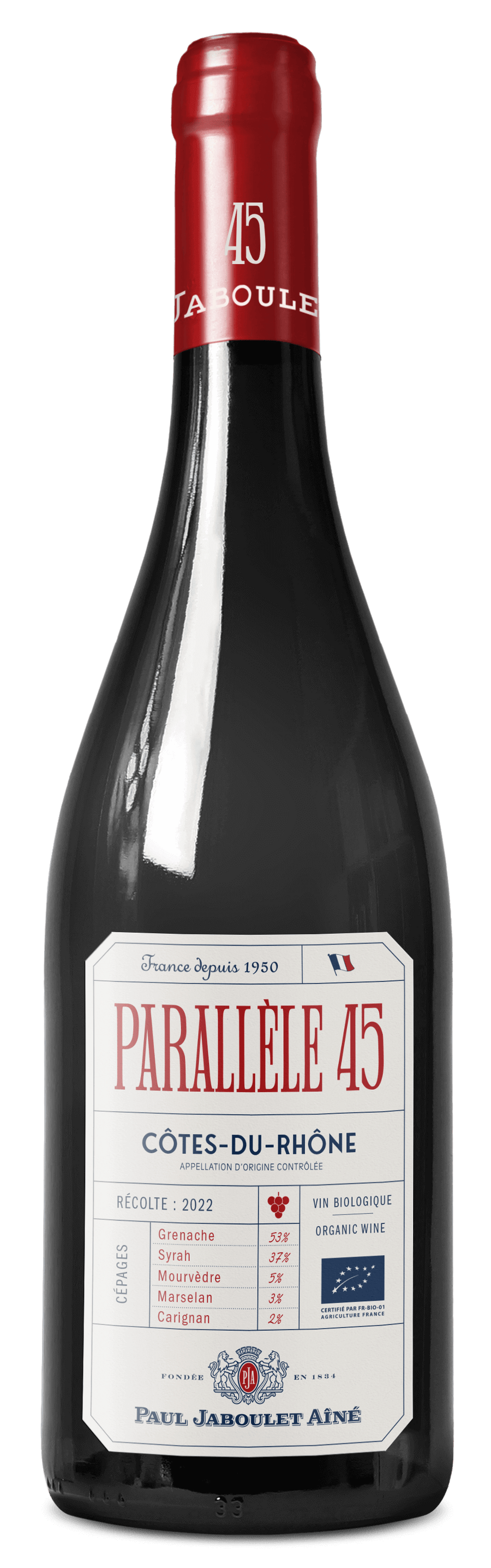 Jaboulet Cotes du Rhone Rouge Parallele 45 750 ML