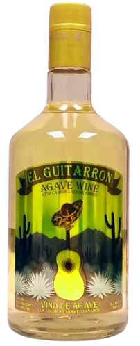 El Guitarron Agave Wine 750ml bottle with light golden color and buttery agave flavor