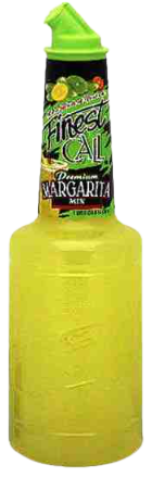 Finest Call Margarita Mix 1L bottle with lime-flavored cocktail mixer and green pour spout
