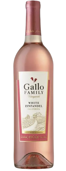 Gallo Family Vineyards White Zinfandel California 750 ML wine bottle