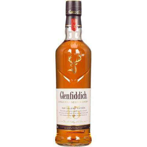 Glenfiddich 15 Years Old Solera Reserve Single Malt Scotch Whisky bottle, 1 L.