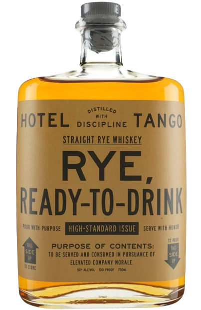 Hotel Tango 2 Years Old Rye Ready To Drink 750 ML bottle.