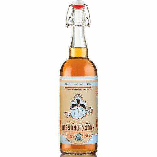 Knucklenoggin Whiskey Peanut Butter Whiskey 750 ML bottle with bold label design.