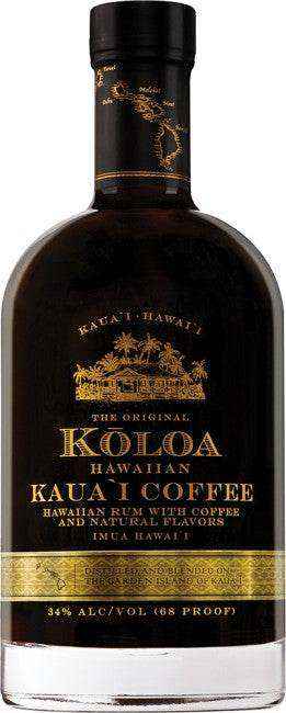 Koloa Rum Co. Kauai Coffee Hawaiian Rum 750 ML bottle.