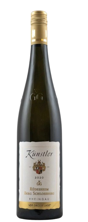 Kunstler Riesling Dry GG Rudesheimer Berg Schlossberg 2020 bottle showcasing German Grand Cru Riesling wine