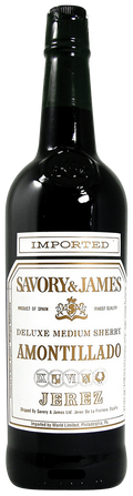 Savory & James Amontillado Deluxe Medium Sherry Jerez 750 ML