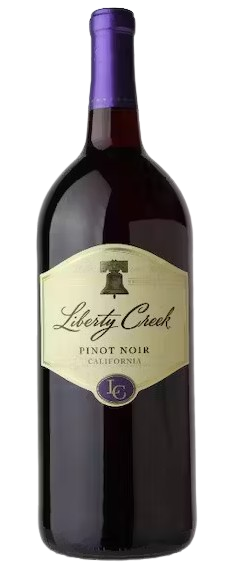Bottle of Liberty Creek Wine Winemaker's Selection Pinot Noir California 1.5 L – smooth and fruity California red wine