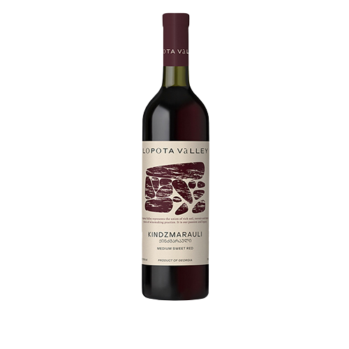 Lopota Valley Kindzmarauli Medium Sweet Red Wine 2020 750 ML