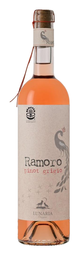 Lunaria Ramoro Terre di Chieti 2023 Pinot Grigio orange-style wine bottle