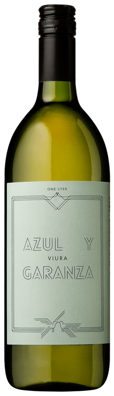 Azul y Garanza Navarra Viura 1 L bottle crisp organic Spanish white wine